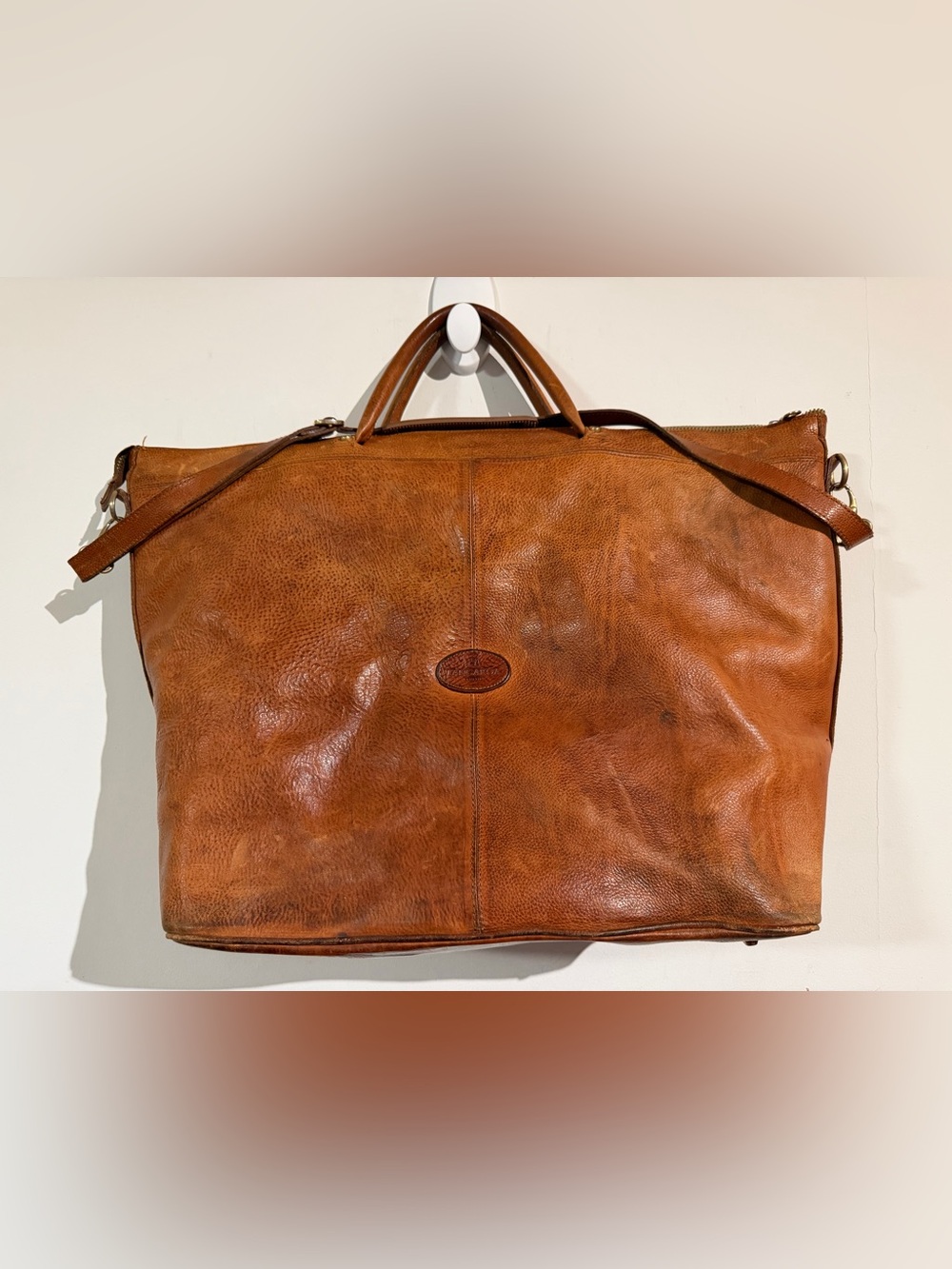 Tangaroa Leather Weekender Bag - Brown